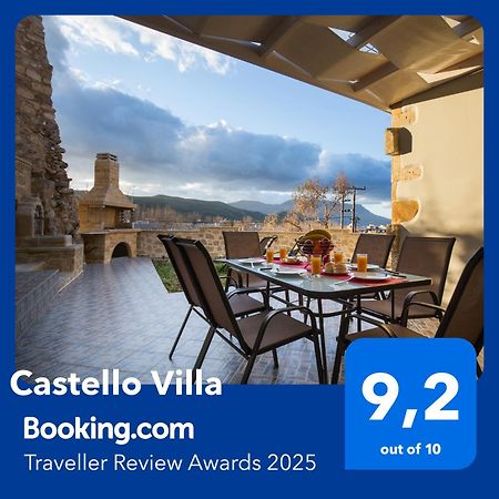 Castello Villa - Seaview Villa Atop The Venetian Walls Kissamos Exterior photo